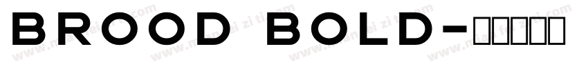 Brood Bold字体转换